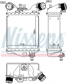 96168 Теплообмінник NISSENS підбір по vin на Brocar