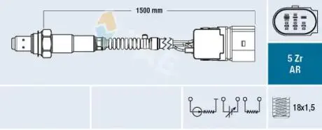 75351 Лямбда-зонд FAE підбір по vin на Brocar