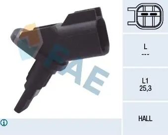 78094 Датчик, частота вращения колеса 78094 FAE FAE подбор по vin на Brocar