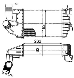 CI510000S INTERCOOLER OPEL MAHLE / KNECHT підбір по vin на Brocar