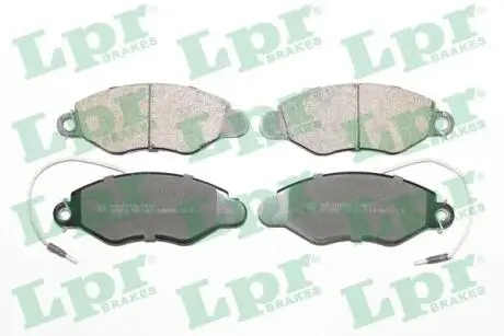 05P1663 Гальмівні колодки, дискове гальмо (набір) LPR підбір по vin на Brocar
