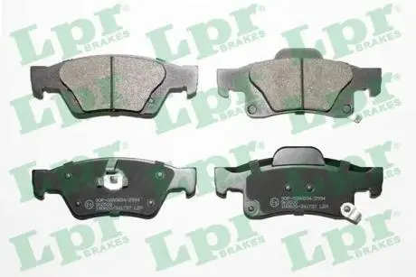 05P1737 Комплект гальмівних колодок, дискове гальмо LPR підбір по vin на Brocar