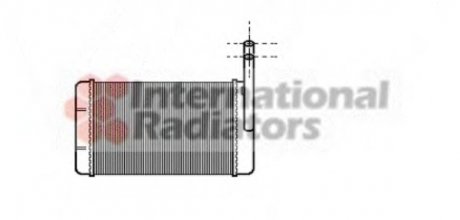 18006132 Теплообмінник, опалення салону VAN WEZEL підбір по vin на Brocar