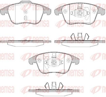 124950 Колодки тормозные дисковые REMSA підбір по vin на Brocar