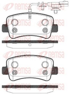 143911 1439 11_колодки дисковые задние!128,6x18,3x59,8Nissan NV400 2.3DCi 11> REMSA подбор по vin на Brocar