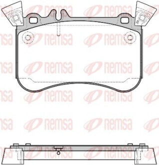 146510 1465 10_колодки дисковые передние! MB W176/W246/W242/X117/X156 11> REMSA підбір по vin на Brocar