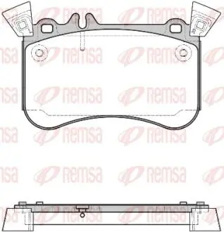 146510 1465 10_колодки дисковые передние! MB W176/W246/W242/X117/X156 11> REMSA підбір по vin на Brocar