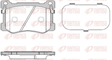 147512 Комплект гальмівних колодок, дискове гальмо REMSA підбір по vin на Brocar