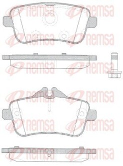 150310 Колодки тормозные дисковые /комплект 4 шт/ REMSA подбор по vin на Brocar