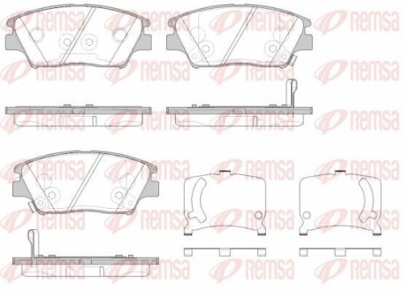 182402 Колодки тормозные дисковые REMSA підбір по vin на Brocar