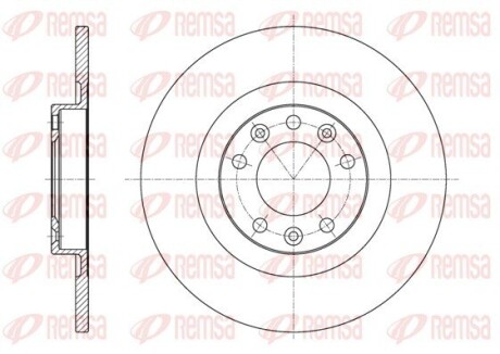 6155700 Гальмівний диск REMSA REMSA підбір по vin на Brocar