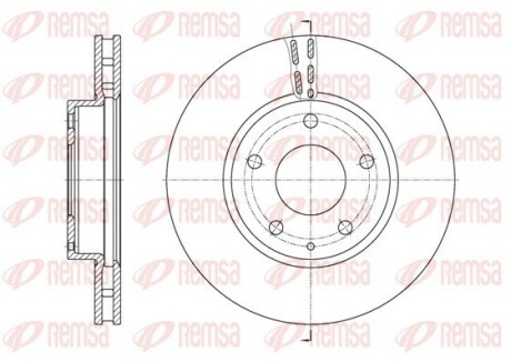 6157310 Диск гальмівний REMSA підбір по vin на Brocar