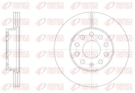 6158610 Диск тормозной REMSA подбор по vin на Brocar
