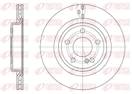 6163310 Tarcza hamulcowa REMSA підбір по vin на Brocar