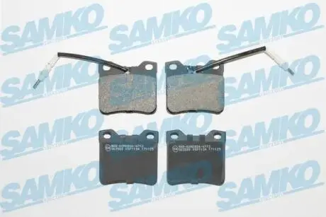 5SP1134 Тормозные колодки дисковые зад. Bmw 5(E60) 03-/ 7 (E65/E66) 3.0-6.0 02-/6 Cabriolet (E64) 630i 09.04 SAMKO подбор по vin на Brocar