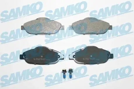 5SP1471 Гальмівні колодки перед. Peugeot 308 (4A_, 4C_) 1.4 16V,1.6 0 SAMKO підбір по vin на Brocar