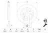 0986478268 Диск тормозной передн. Citroen Berlingo 96-02 BOSCH підбір по vin на Brocar