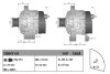 DAN1141 Генератор 14V 120A DENSO підбір по vin на Brocar