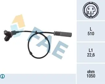 78005 Датчик, частота обертання колеса 78005 FAE FAE підбір по vin на Brocar