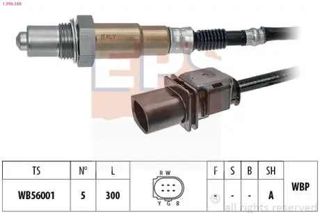 1998388 Sonda lambda.. EPS підбір по vin на Brocar