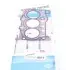 Прокладка ГБЦ VW Caddy IV/Golf VII 1.0TSI 15-, Ø75,50mm 61-10216-00