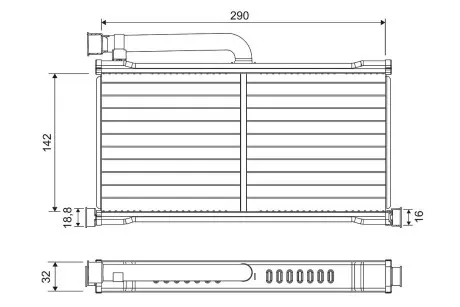 811570 Радиатор печки VALEO підбір по vin на Brocar