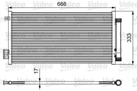 814111 Радіатор кондиціонера VALEO VALEO підбір по vin на Brocar