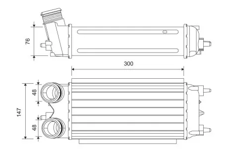 818242 Intercooler.. VALEO підбір по vin на Brocar