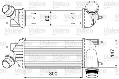 818583 Інтеркулер VALEO VALEO підбір по vin на Brocar