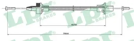 C0076C Трос зчеплення LPR підбір по vin на Brocar