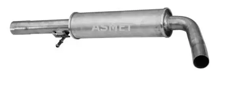 03076 Середній глушник вихлопних газів ASMET підбір по vin на Brocar