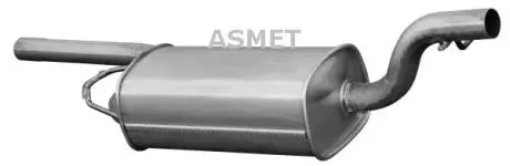 07134 Середній глушник вихлопних газів ASMET підбір по vin на Brocar