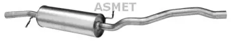 07175 Средний глушитель выхлопных газов ASMET подбор по vin на Brocar