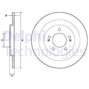 BG4688C Гальмівний диск DELPHI підбір по vin на Brocar