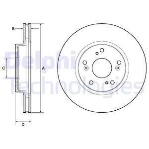 BG4774C Тормозной диск DELPHI подбор по vin на Brocar