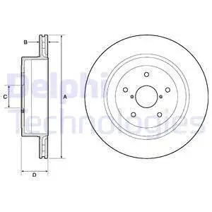 BG4775C Диск гальмівний DELPHI підбір по vin на Brocar