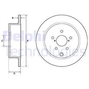 BG4776C Тормозной диск DELPHI подбор по vin на Brocar