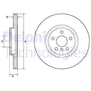 BG4780C Гальмівний диск DELPHI підбір по vin на Brocar