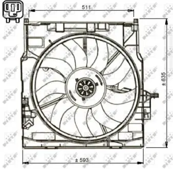 47734 Вентилятор NRF подбор по vin на Brocar