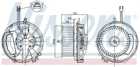 87256 Вентилятор салону NISSENS підбір по vin на Brocar