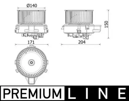 AB284000P Компресор салону MAHLE / KNECHT подбор по vin на Brocar