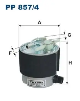 PP8574 Фильтр топливный FILTRON подбор по vin на Brocar