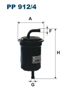 PP9124 Топливный фильтр FILTRON подбор по vin на Brocar