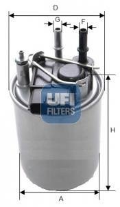 2408000 Фильтр топливный UFI подбор по vin на Brocar