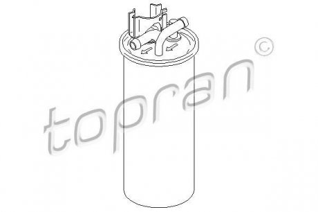 110935 Фільтр паливний Audi A6 2.7/3.0TDI 11/04- TOPRAN підбір по vin на Brocar