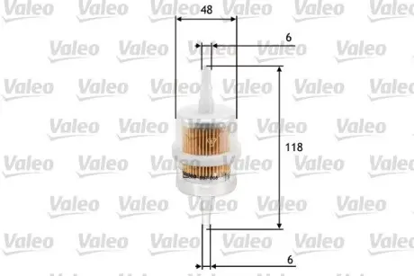 587005 Паливний фільтр VALEO підбір по vin на Brocar