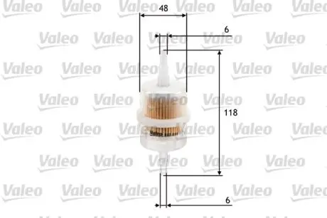 587011 Паливний фільтр VALEO підбір по vin на Brocar