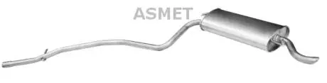 16022 Глушник вихлопних газів кінцевий ASMET підбір по vin на Brocar