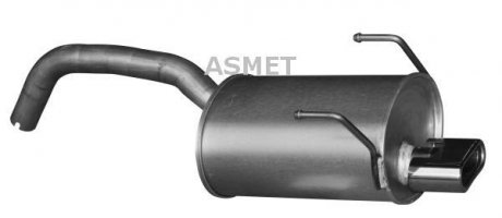 16091 Глушник вихлопних газів кінцевий ASMET підбір по vin на Brocar