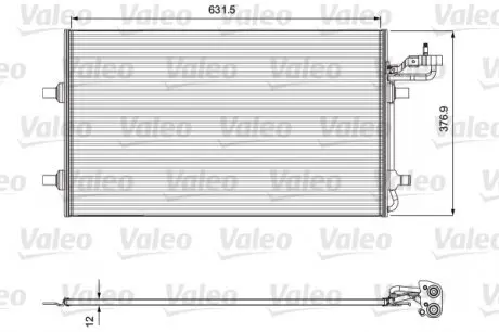 814323 Конденсатор, кондиционер VALEO подбор по vin на Brocar